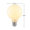 LED-lamppu E27 4W 2700K G95 Globe himmennettävä opaali 3 kpl