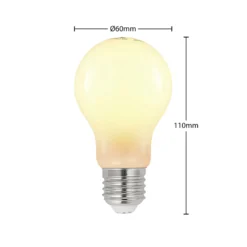 LED-lamppu E27 6W 2700K himmennettävä, opaali, 2x