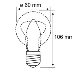 LED-lamppu E27 6,5W 2 500K kulta