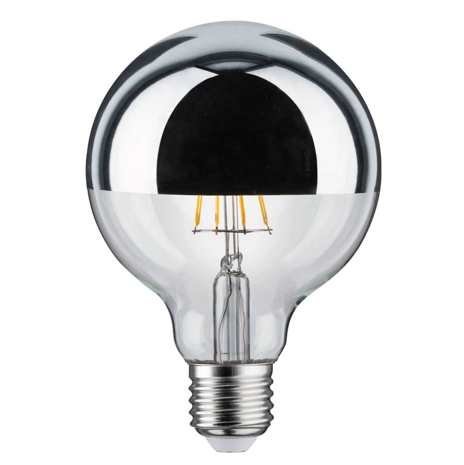 LED-lamppu E27 827 6.5W pääpeili hopea