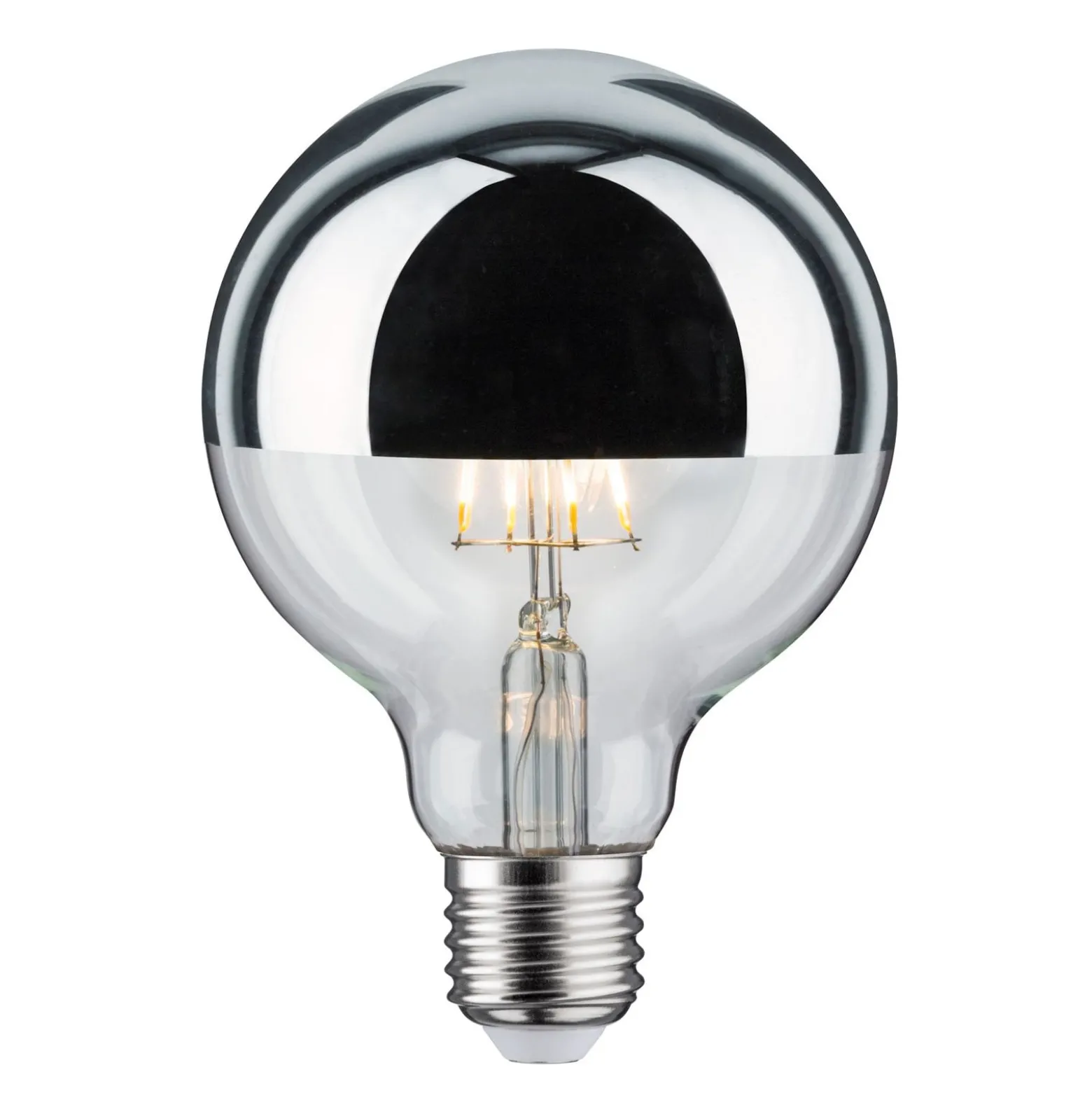 LED-lamppu E27 827 6.5W pääpeili hopea