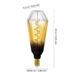 LED-lamppu E27 4W T100 1,700K Hehkulanka hiekka himmeä