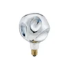 LED-lamppu Giant Ball E27 4W 918 dim hopeametalli.