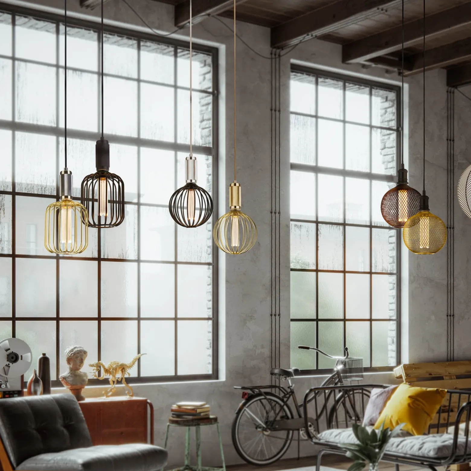 LED-lamppu Globe, kultainen, E27, 3,5 W, 1800 K, himmennettävä