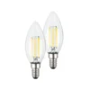 LED-lamppu kynttilä E14 2.5W kirkas 3000K 525 lm EEK A 2er
