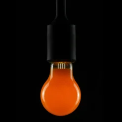 LED-lamppu, oranssi, E27, 2 W, himmennettävissä