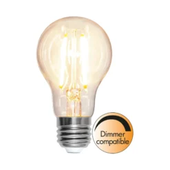 LED-lamppu, pisara, E27, 8 W, 2700 K, hehkulanka, himmeä.