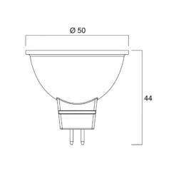 LED-lamppu SUPERIA RETRO GU5.3 MR16 6,1 W 827 621 lm himmennettävä