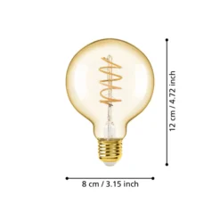 LED-lasilamppu E27 4W meripihka Ø 8 cm