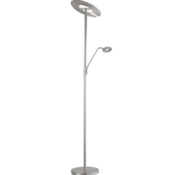 LED-lattiavalaisin Dent, nikkelin värinen, 180 cm, CCT, 2-lamppuinen