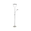 LED-lattiavalaisin Ebro, korkeus 194 cm, nikkelinvärinen, 2-valo.