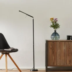 LED-lattiavalaisin Filigran, musta, himmennettävä, säädettävä