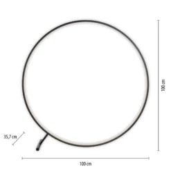 LED-lattiavalaisin Hula CCT kaukosäätimellä Ø 100cm