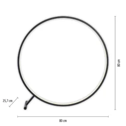 LED-lattiavalaisin Hula CCT kaukosäätimellä Ø 80 cm