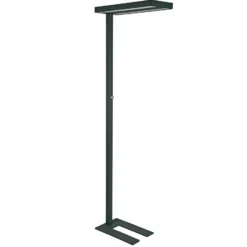 LED-lattiavalaisin MAULjaval, musta, 196 cm, himmennettävä jalusta