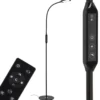 LED-lattiavalaisin Office Remote, musta, himmennettävä, CCT-arvo