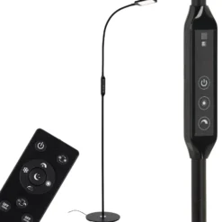 LED-lattiavalaisin Office Remote, musta, himmennettävä, CCT-arvo