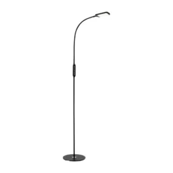 LED-lattiavalaisin Office Remote, musta, himmennettävä, CCT-arvo