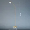 LED-lattiavalaisin Pool, messinginvärinen, korkeus 160 cm, metalli, CCT