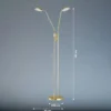 LED-lattiavalaisin Pool, messinginvärinen, korkeus 160 cm, 2-valo.