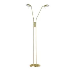 LED-lattiavalaisin Pool, messinginvärinen, korkeus 160 cm, 2-valo.