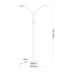 LED-lattiavalaisin Silvio, 2-lamppuinen, nikkeli, CCT, himmennettävä