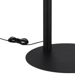 LED-lattiavalo Della, korkeus 190 cm, musta/tummanharmaa, 3-lamppuinen.