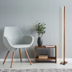 LED-lattiavalo Madera, puujäljitelmä himmennettävä