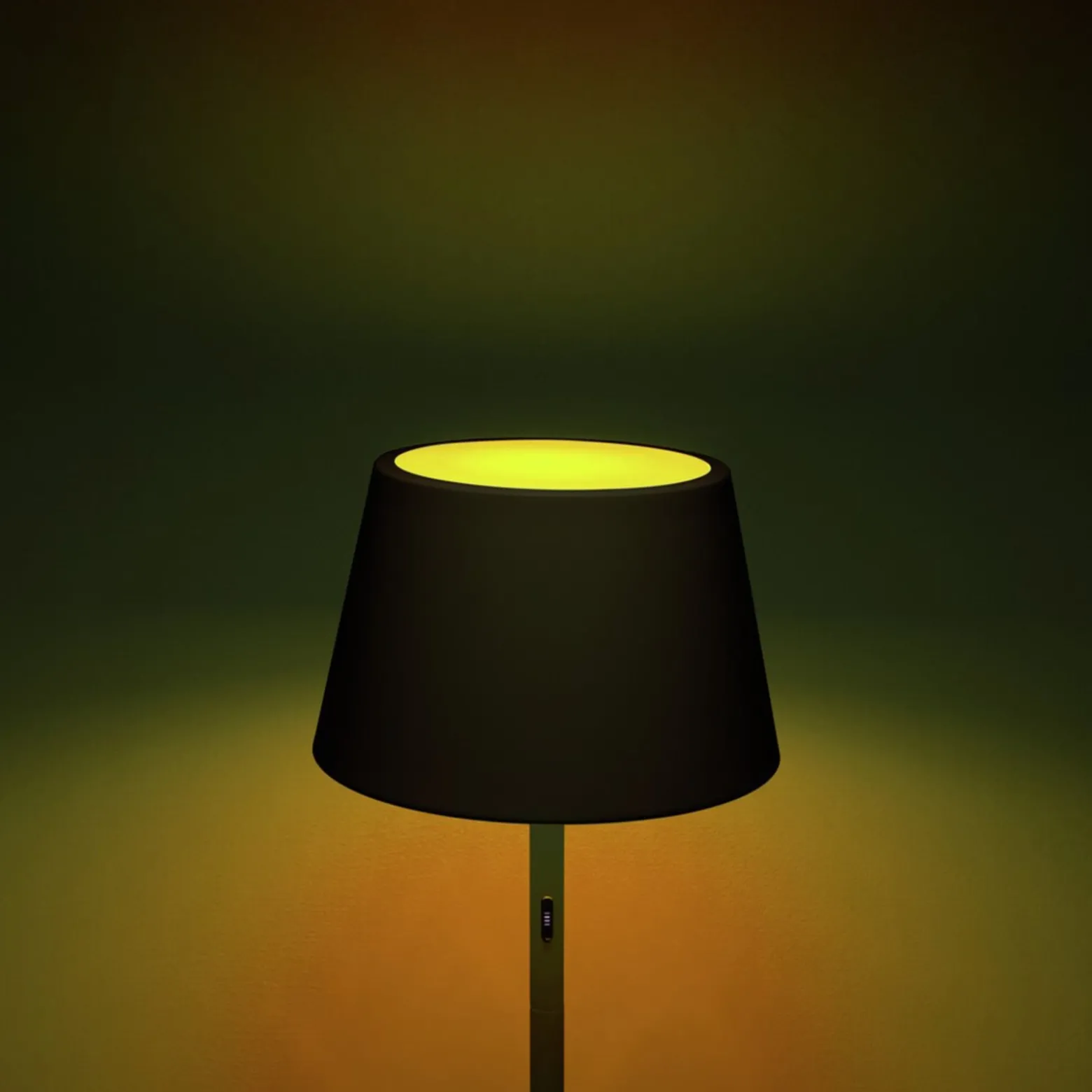 LED-lattiavalo Pomezia ulkokäyttöön, USB, musta