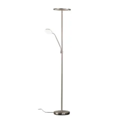 LED-lattiavalo Sorento nikkeli Korkeus 182 cm 2-lamppuinen CCT Touchdim