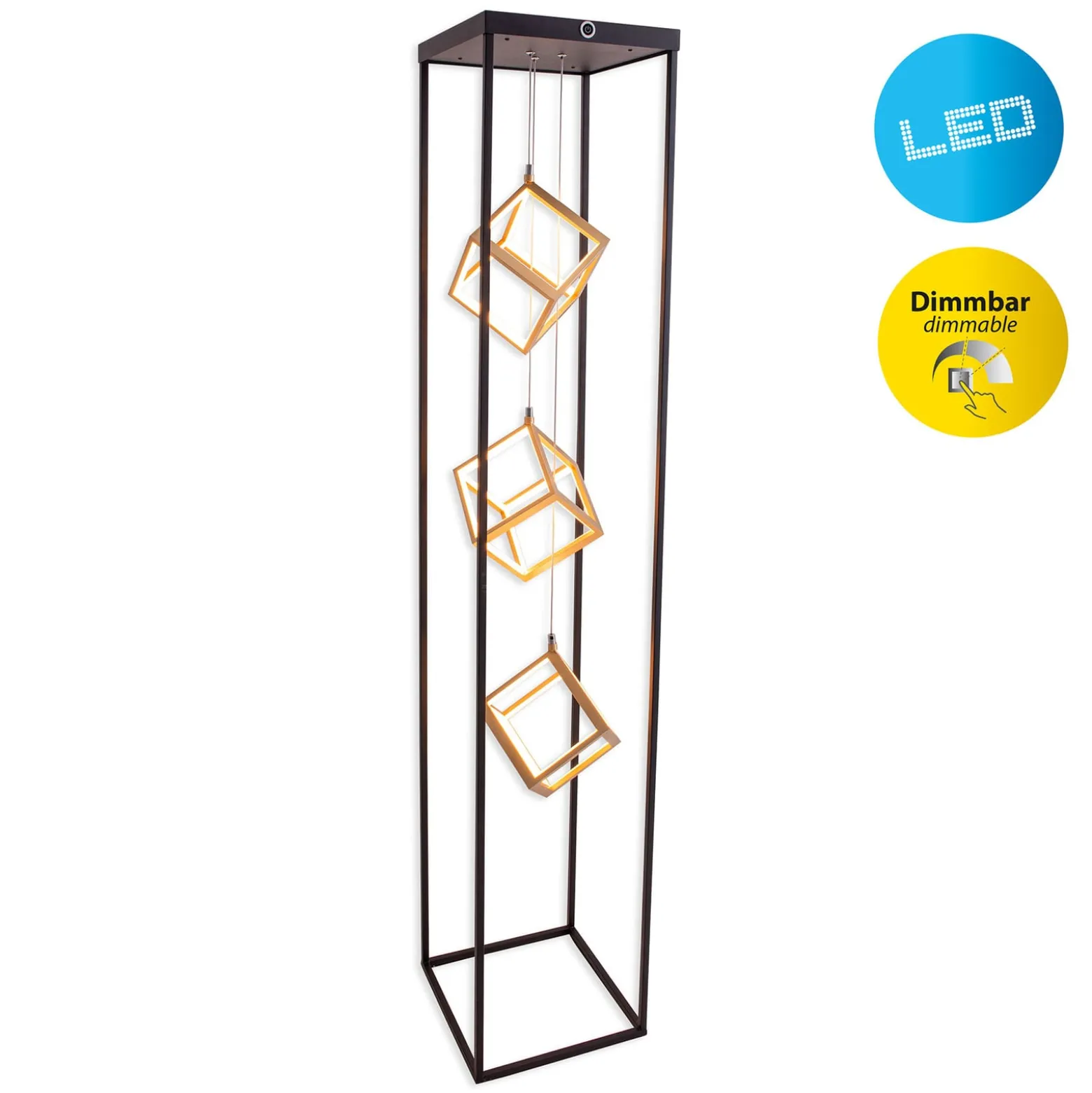 LED-lattiavalo Tripolis 3-port himmennys 3-lamp.
