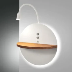 LED lukuvalo Dual, taustavalo, puu, hylly, himmennettävä