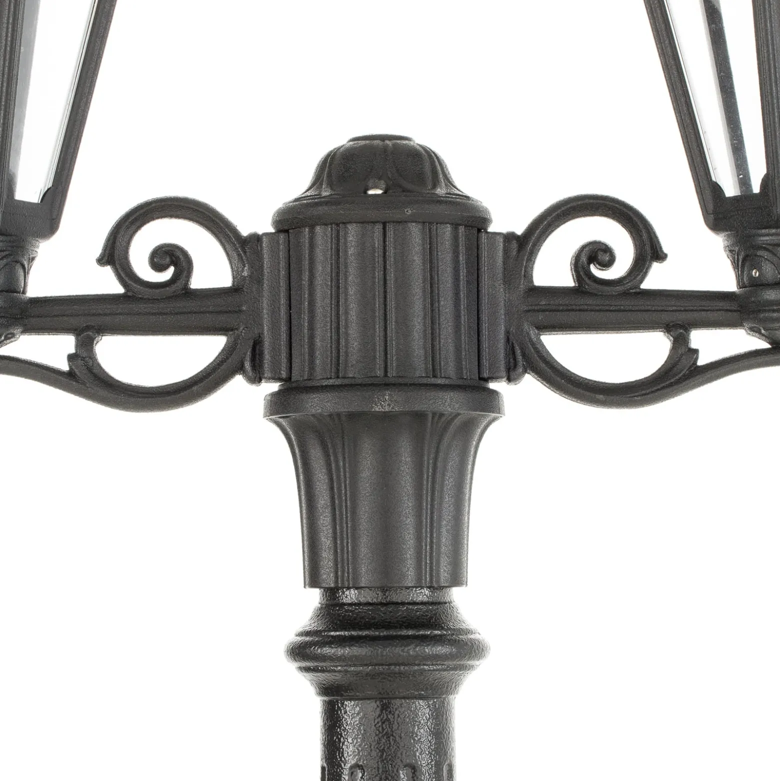 LED-lyhtypylväs Ricu Bisso/Rut 2 valoa 2700K musta