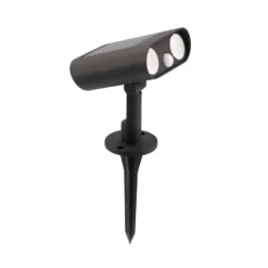 LED-maapiikkikohdevalo BINGO, musta, 16 cm, liiketunnistin, IP54