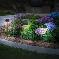 LED-maapiikkivalaisin RIFFLE MINI, antrasiitti Ø 9 cm, IP44