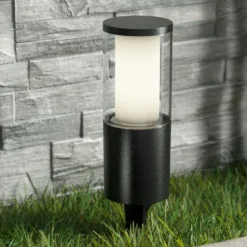 LED-maapiikkivalo Carlo musta 25 cm 3,5W CCT
