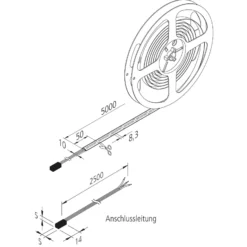 LED-nauha Dynamic-Tape S IP54 2,700-5,000K 500cm