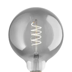 LED-pallo E27 G125 4W hehkulanka musta-läpinäkyvä