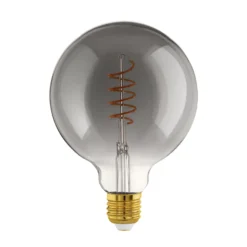 LED-pallo E27 G125 4W hehkulanka musta-läpinäkyvä