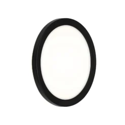 LED-paneeli Frankfurt, pyöreä, Ø21 cm, IP44, musta