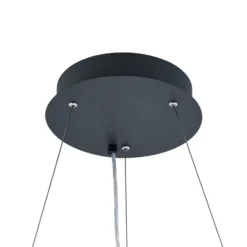 LED-paneeli PANEL, musta, Ø 63 cm, metalli, CCT himmennettävä 50 W