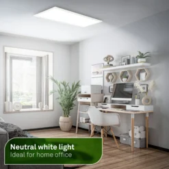 LED-paneeli Simple A, valkoinen, 100 x 25 cm, metalli, 4 000 K