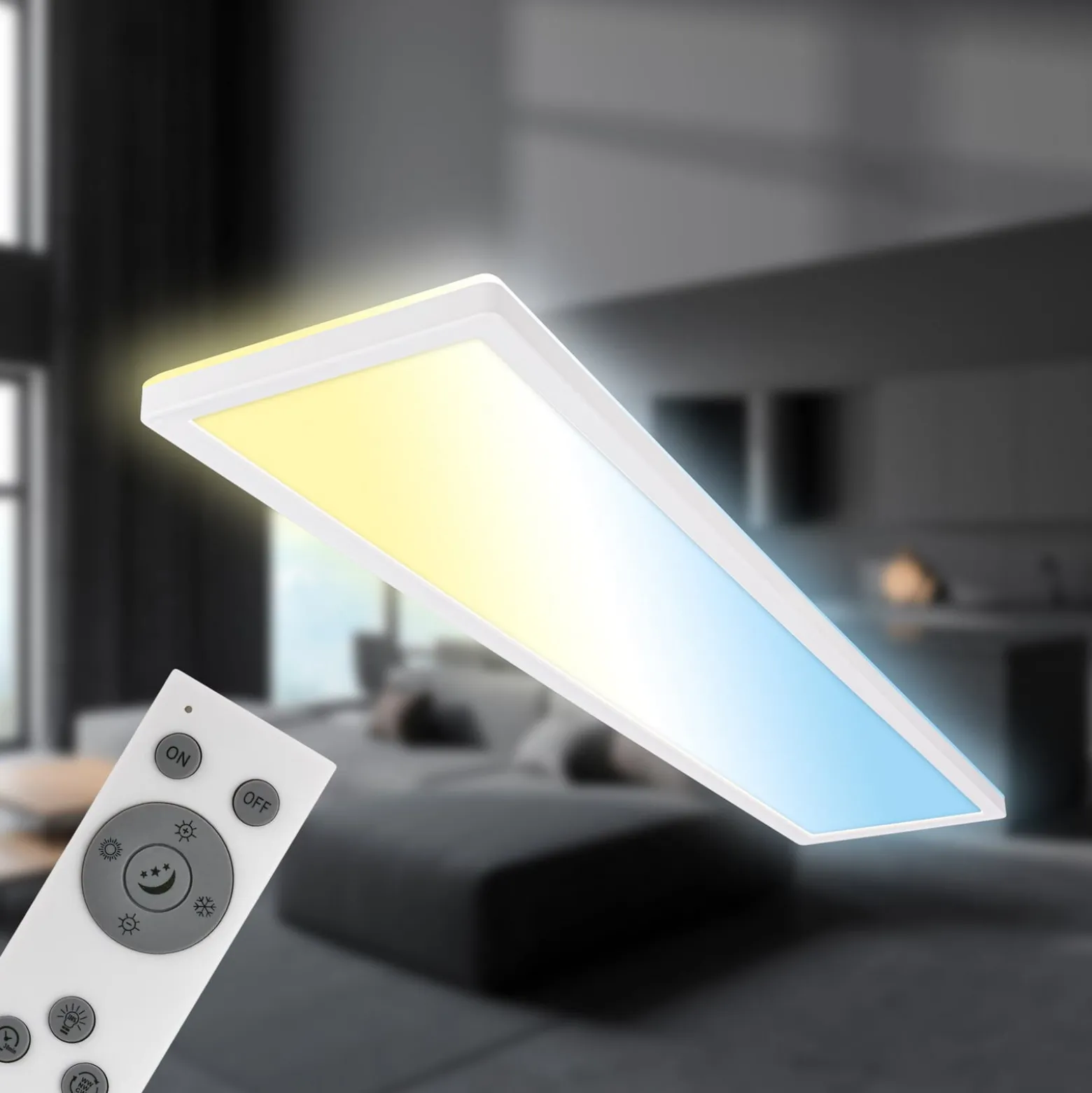 LED-paneeli Tava CCT, valkoinen, 98 x 20 cm, taustavalo, muovi