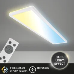 LED-paneeli Tava CCT, valkoinen, 98 x 20 cm, taustavalo, muovi
