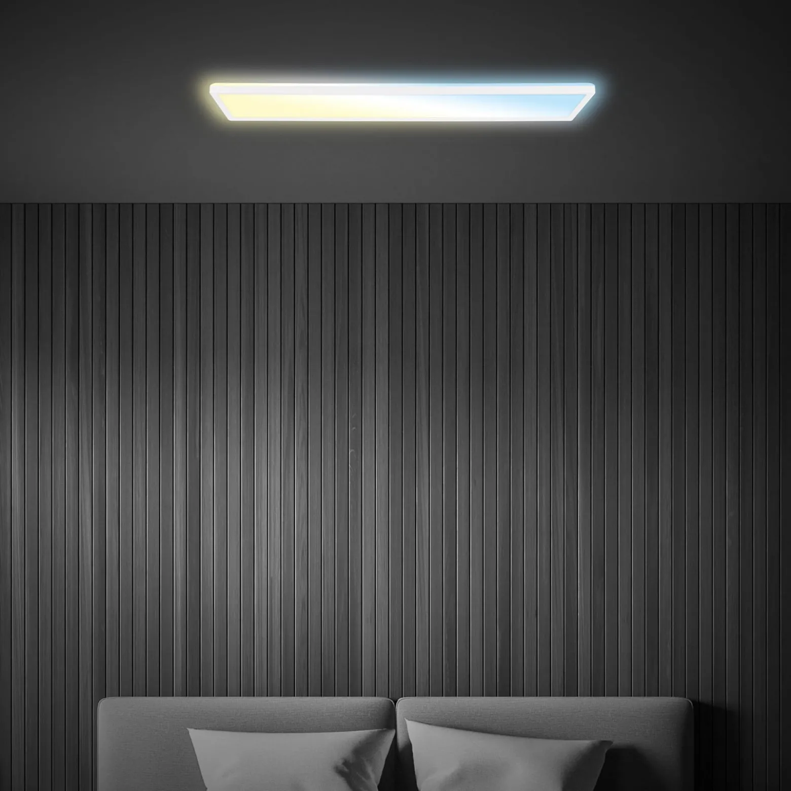 LED-paneeli Tava CCT, valkoinen, 98 x 20 cm, taustavalo, muovi
