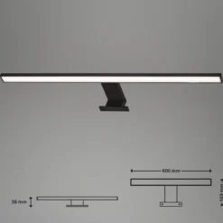 LED-peilivalaisin Dun Brilo, IP44, leveys 60 cm