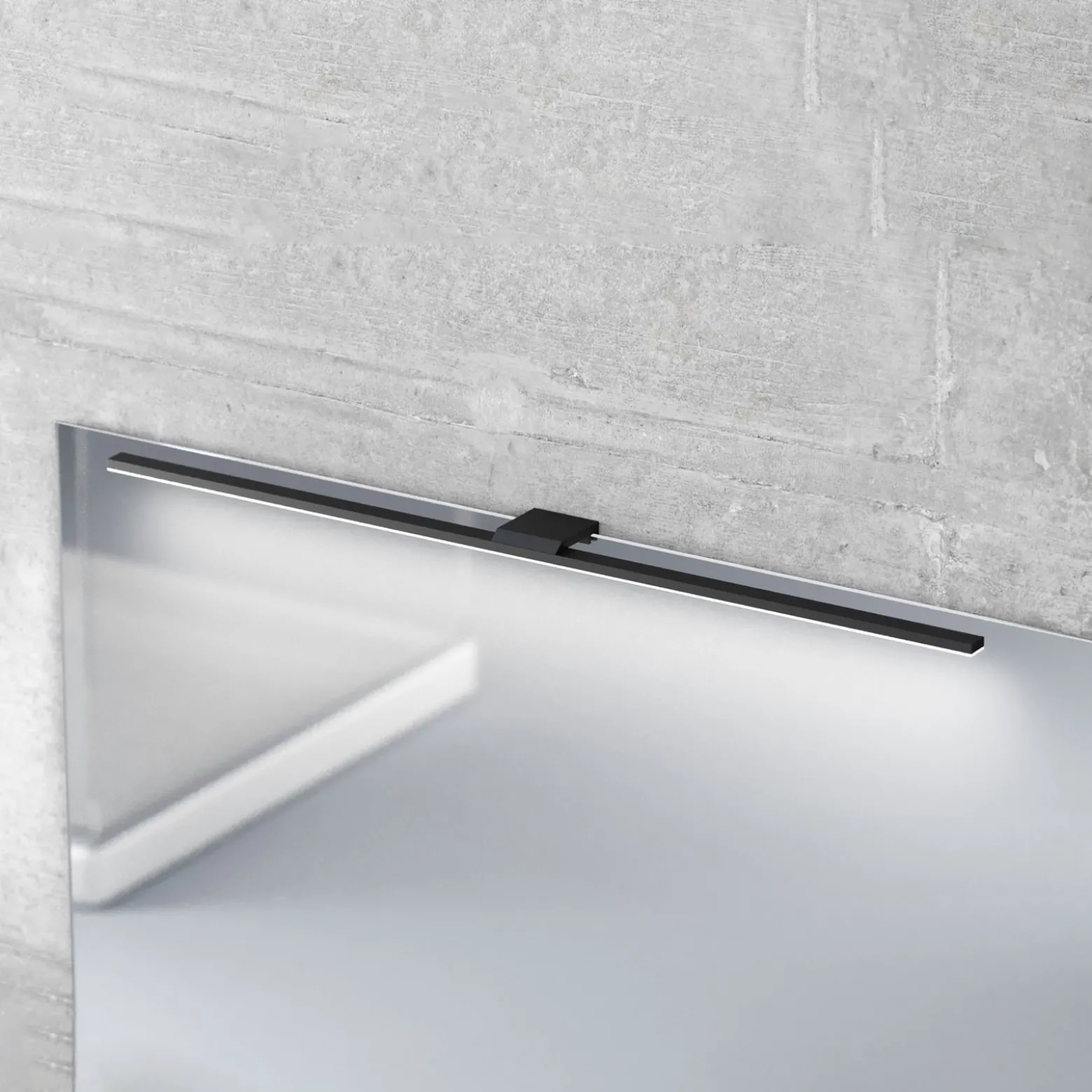 LED-peilivalaisin Triga IP44 musta 80cm, 3000K