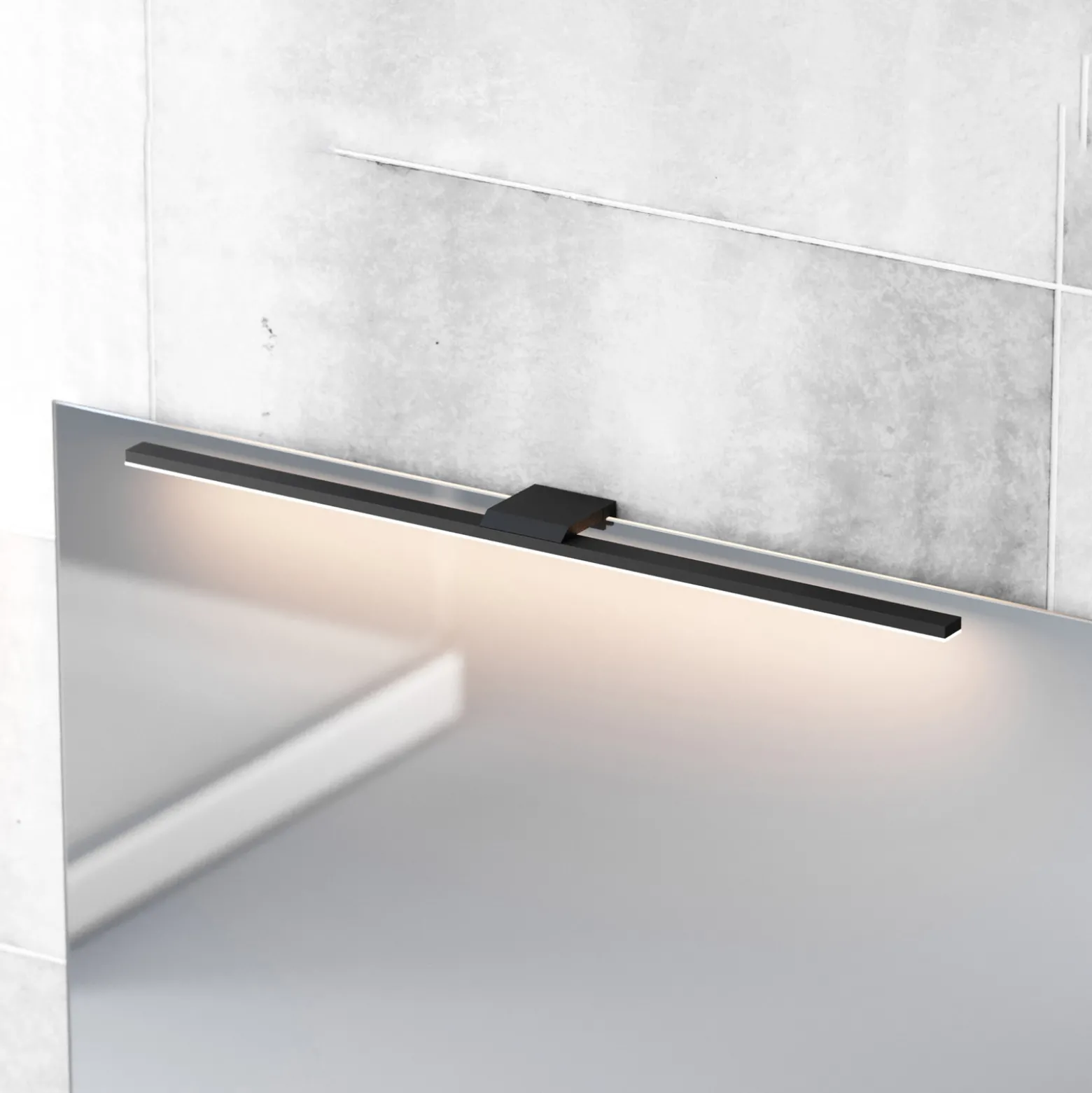 LED-peilivalaisin Triga IP44 musta 60cm, 3000K