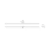 LED-peilivalaisin Triga, IP44, valkoinen, 80cm, 3,000K
