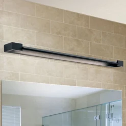 LED-peilivalo Marilyn musta, leveys 90cm